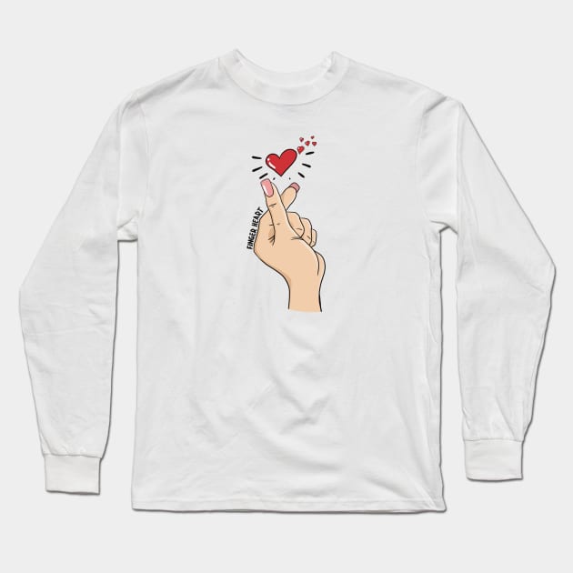 Crossed fingers Long Sleeve T-Shirt by TeslaComics